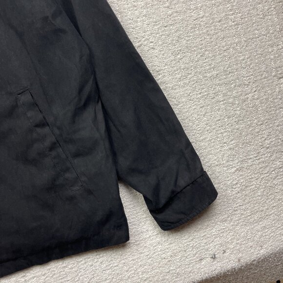 VTG Pierre Cardin Black Full Zip Jacket Men's L Lightweight Windbreaker - Picture 4 of 12